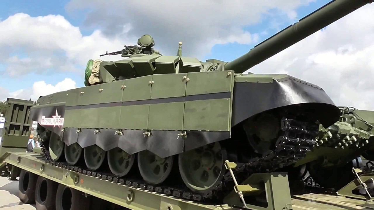 Т-72Б3 на "тяжёлом велосипеде".