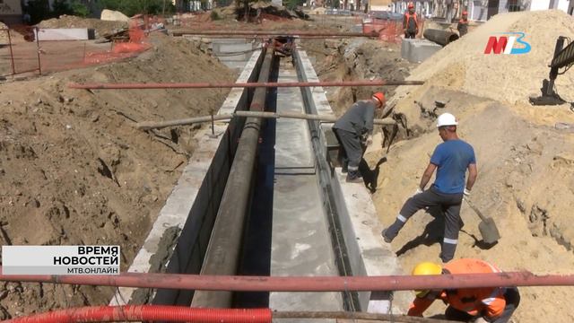 160 метров трубопровода заменили на магистральной линии по улице Дзержинского в Волгограде