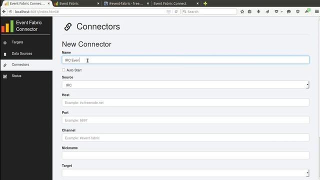 Event Fabric Connect Integration: SQL, MQTT, HTTP/JSON and IRC