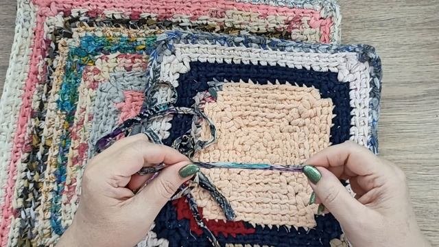Мои КОВРИКИсравним коврик из ТРИКОТАЖА и коврик из ХБ