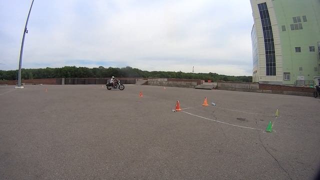 Gymkhana GP 2018 stage\ Мясин Григорий Viraga 750\ Heat 1