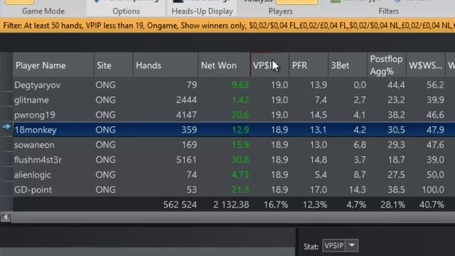 Массовая разметка оппонентов цветными нотсами.