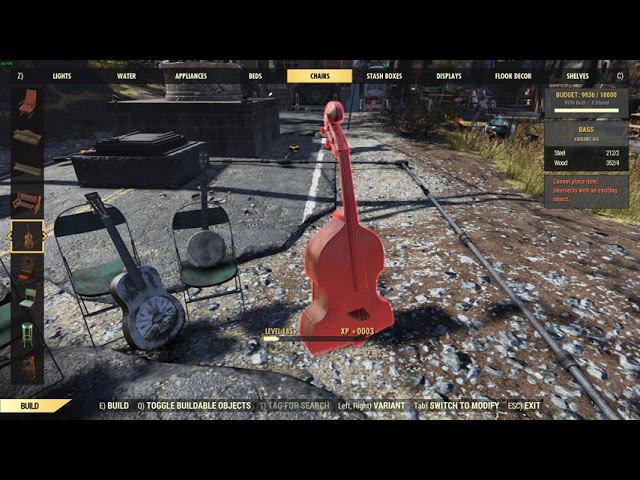 Fallout 76 bug with wood instrument (fixed)