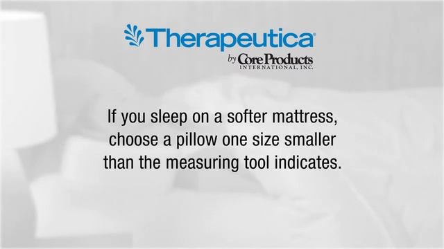 Therapeutica Ergonomic Foam Travel Sleeping Pillow   Sizing Guide