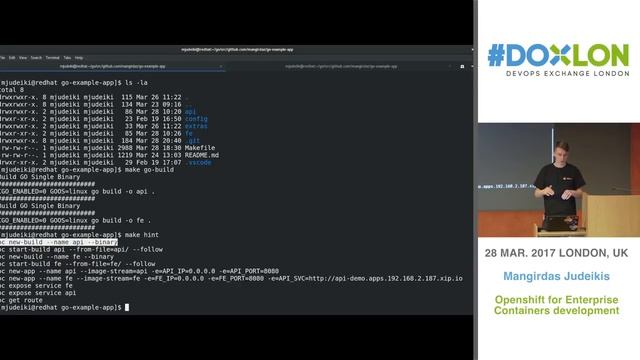 OpenShift for the Corporate Containers Developer—Mangirdas Judeikis, Red Hat