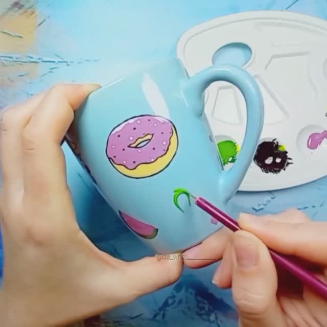 Роспись посуды красками по керамике