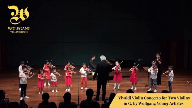 Vivaldi Violin Concerto for Two Violins in G, by Wolfgang Young Artistes
