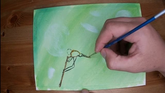 Рисуем Стрекозу | Draw A Dragonfly | Акриловая Живопись
