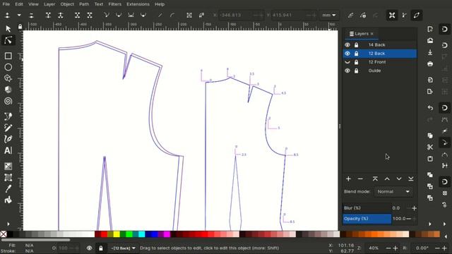 How To Grade Sewing Patterns In Inkscape _ Free Software
