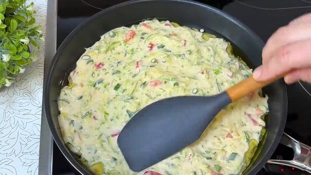 Я просто выливаю яйца на кабачки! Невероятно вкусно, быстро и просто.