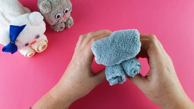 Как сделать котика из полотенца / Поделки из полотенец / Как красиво подарить полотенце/