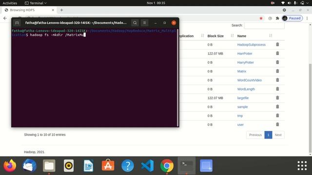 Matrix Multiplication Hadoop
