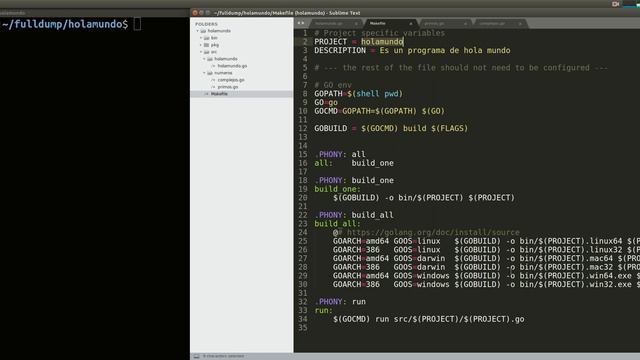 Golang Makefile