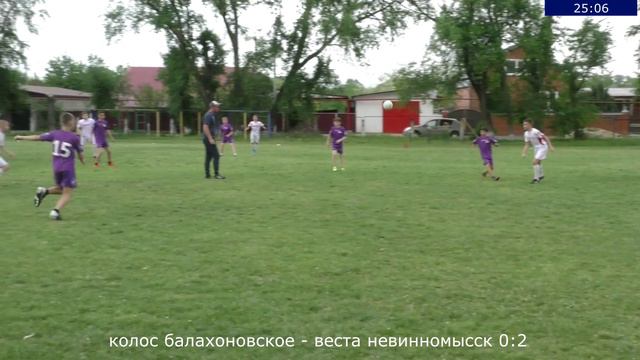 Футбол. КОЛОС Балахоновское - ВЕСТА Невинномысск