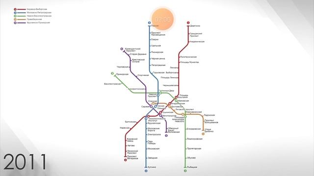 Развитие Петербургского метро 1955-2060