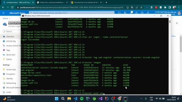 Desplegar aplicación Angular en azure con docker 2/2