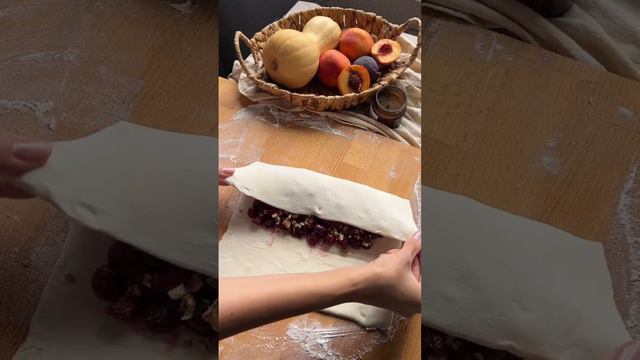 Ленивый штрудель с вишней🍒 😋👍