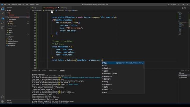 6. NodeJS, ExpressJS & MongoDB Backend Project - MFS Like Bkash:  Login
