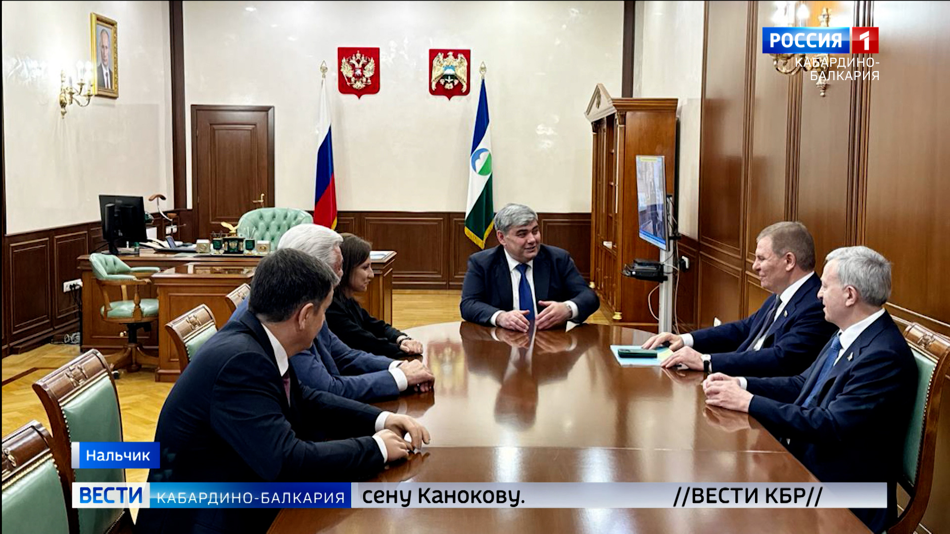 Казбек Коков встретился с сенаторами от КБР в Совете Федерации