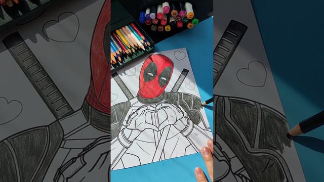 Deadpool рисование / Асмр / Марвел главный герой