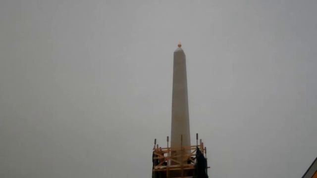 С коннетабля в Гатчине снимают строит. леса ! 17.02.2018 г.