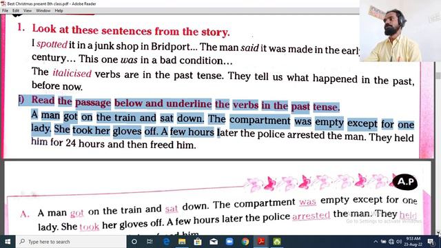 The Best Christmas Present In The World-Textual Grammar -Ap 8th class English New syllabus-Unit-1