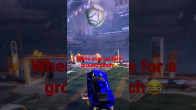 When you go for a ground ￼ pinch😂 in rocket league ￼
