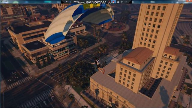 V-MP GTA RP server Beta Губернатор штата в восторге от прыжка с парашютом