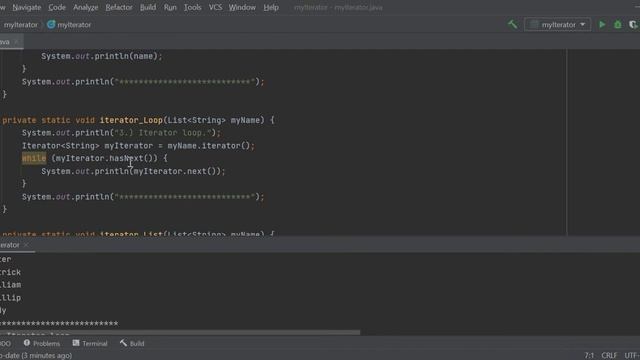 Lesson 5 Java - Iterator