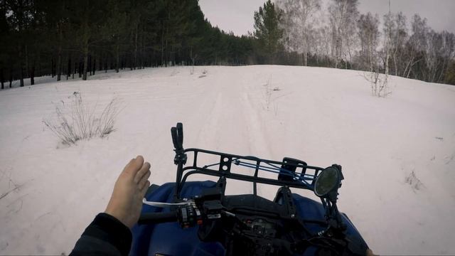 YAMAHA GRIZZLY 700 покатушки по СНЕГУ
