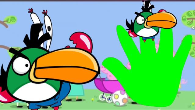angry birds toon finger family