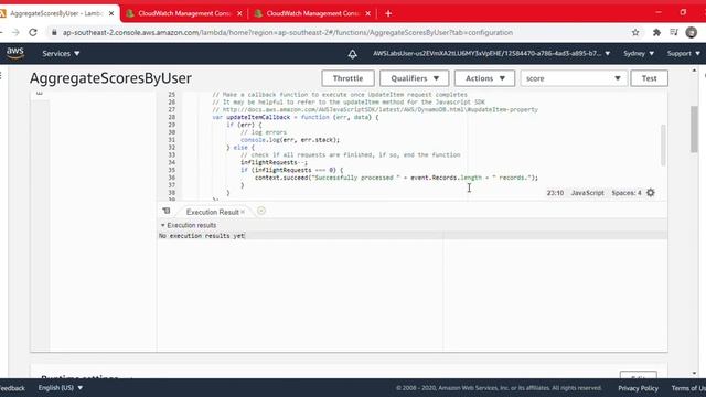 AWS - Serverless Architectures with Amazon DynamoDB and Amazon Kinesis Streams with AWS Lambda