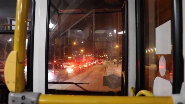 Поездка на троллейбусе Тролза-5275.03 «Оптима» № 1468 по маршруту №13 в Казани . (21.01.2022)