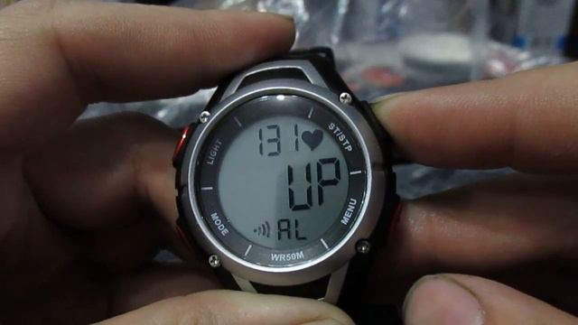 Настройка часов пульсометра  Heart Rate Monitor