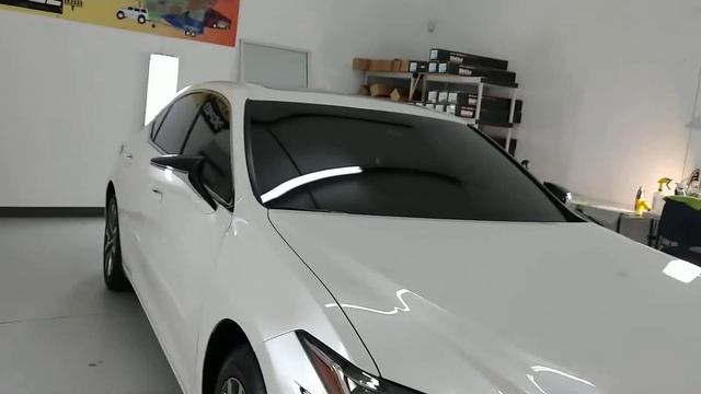 Lexus ES350 tinted with Xpel CS 15 Window Film on the sides  rear window. Windshield tinted with