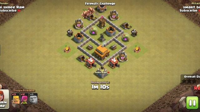 Clash of Clans Town Hall 3 TH3 Best Base  coc th 3 best base  Anti 3 star  COC