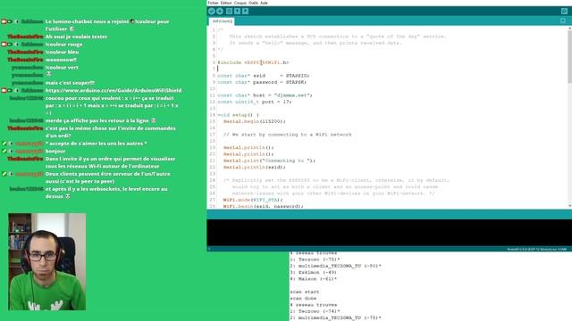 Tuto live Arduino épisode 12 : Internet ! ? (WiFi, ESP8266, Serveur / Client, Ports et routage)