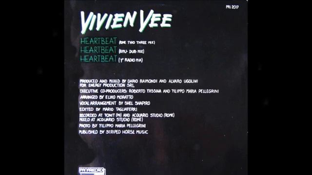 062 - 🎤💐💫 Vivien Vee - Heartbeat (One Two Three Mix) 1.2.3. (Extended Mix) (HD) [1987]