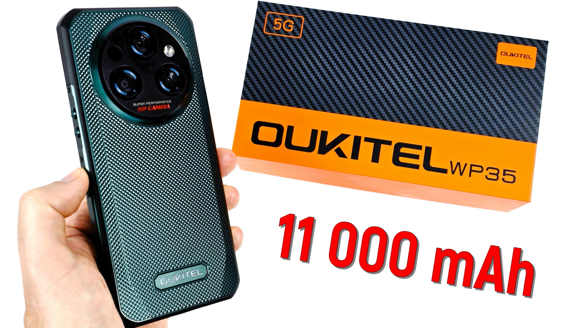 Oukitel WP35: тончайший защищенный смартфон с батареей на 11 000 mAh!