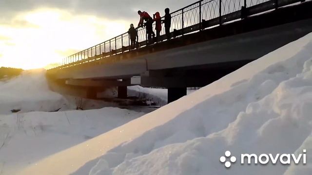 Сальто с моста!