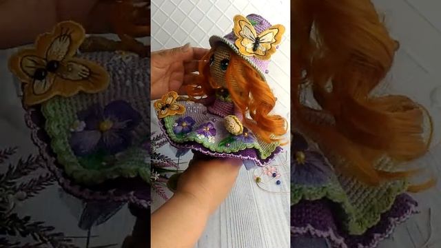 Кукла ручной работы. Фиалочка.