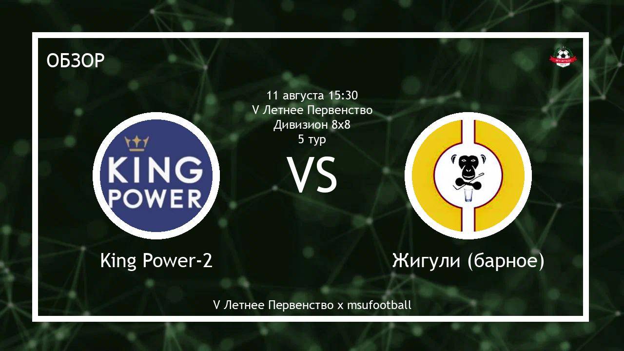 King Power-2 - Жигули (барное) | МГУ (Обзор матча)