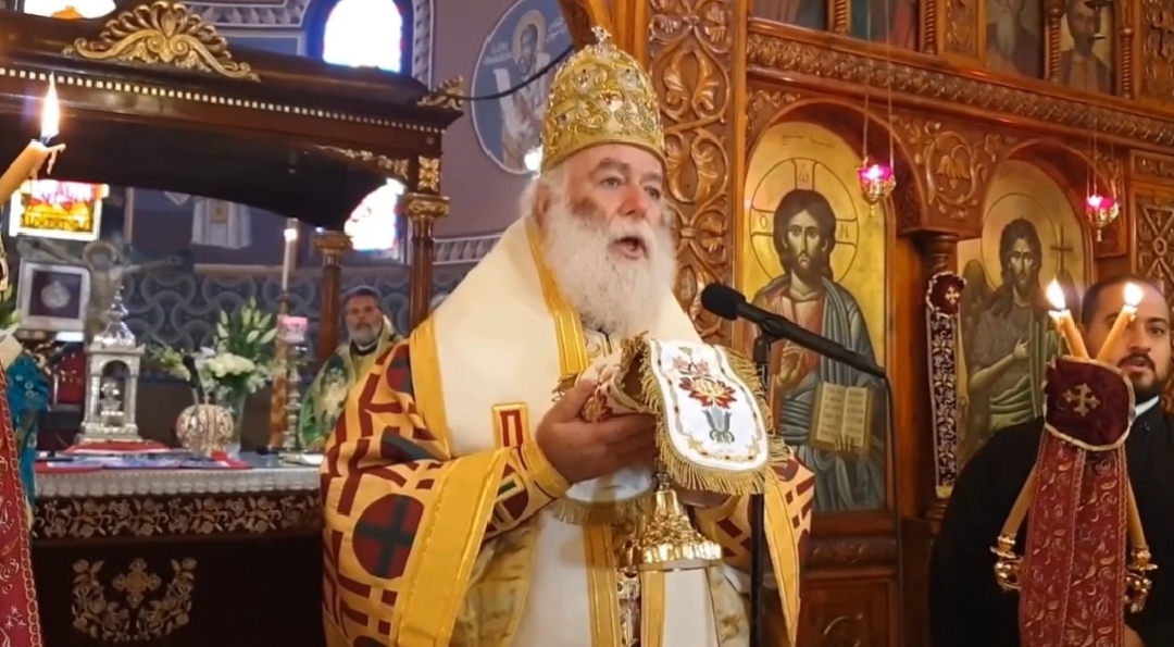 08.11.19 at the Liturgy in Cairo Patriarch Theodore commemorated the head of the schismatic group