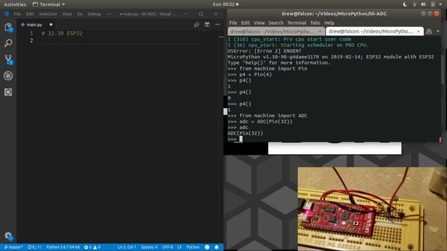 Learn MicroPython #5 - Measuring sensor voltages (ADC)