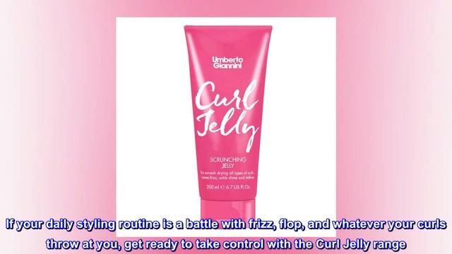 Umberto Giannini Curl Jelly Scrunching Jelly, Vegan & Cruelty Free Frizz Solution Gel for Curly
