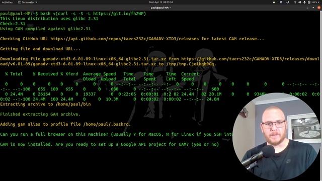 Installing GAMADV-XTD3 on Ubuntu (Linux)