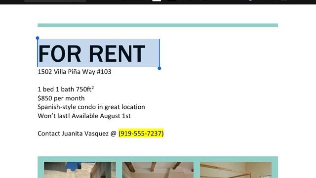 Word for iPad: Formatting Text