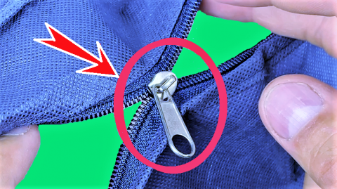 Как починить молнию на одежде или сумке!