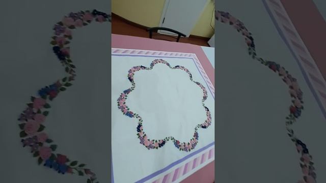 детское одеяло , пэчворк + объемная вышивка