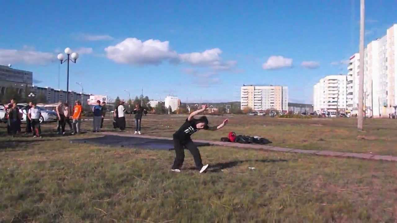 Double somersault on the grass